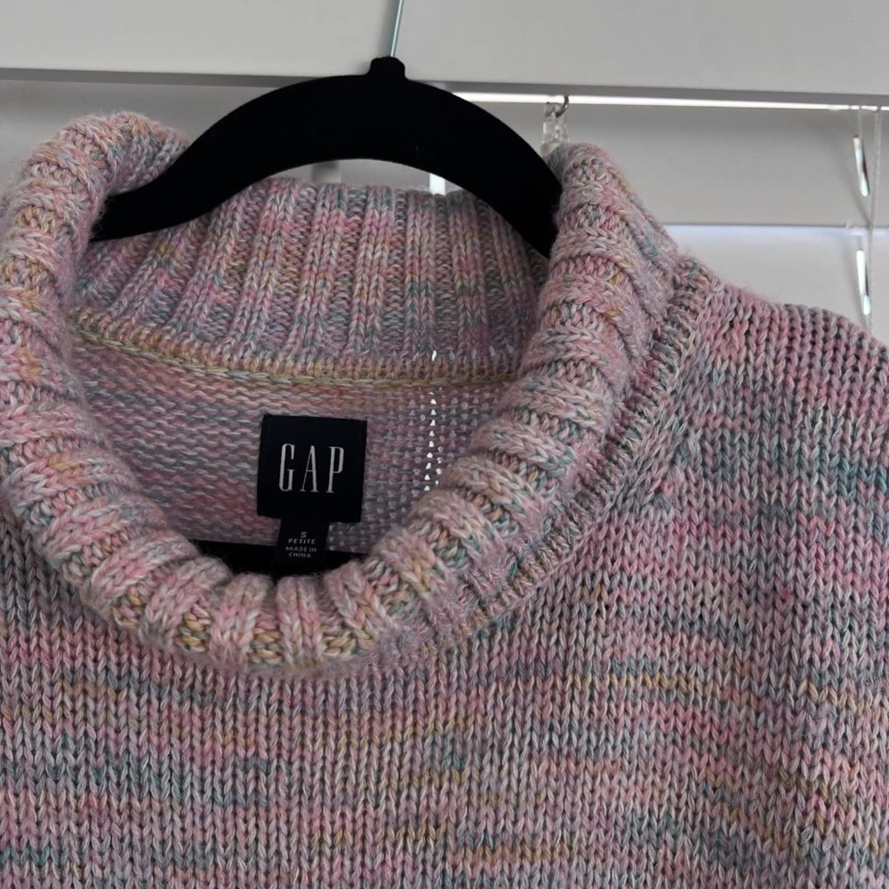 GAP Multicolor Turtleneck Sweater - image 4